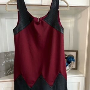Women’s red & black boxy dress